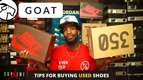 buying used shoes on goat.